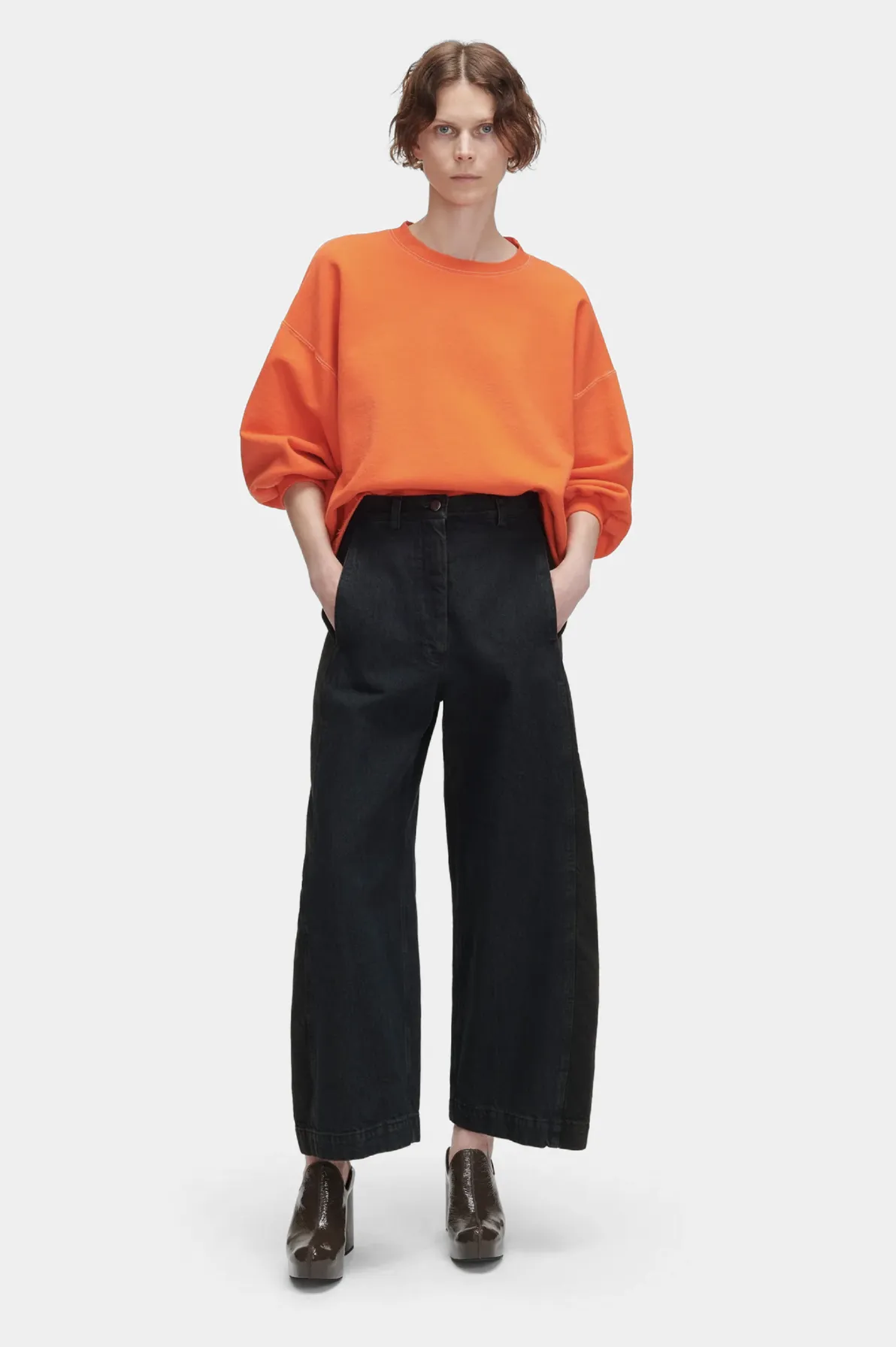 Garra Pant in Brown Overdyed Mission Denim