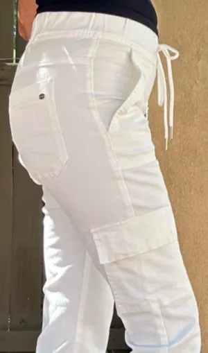 Gaya Cargo White Denim