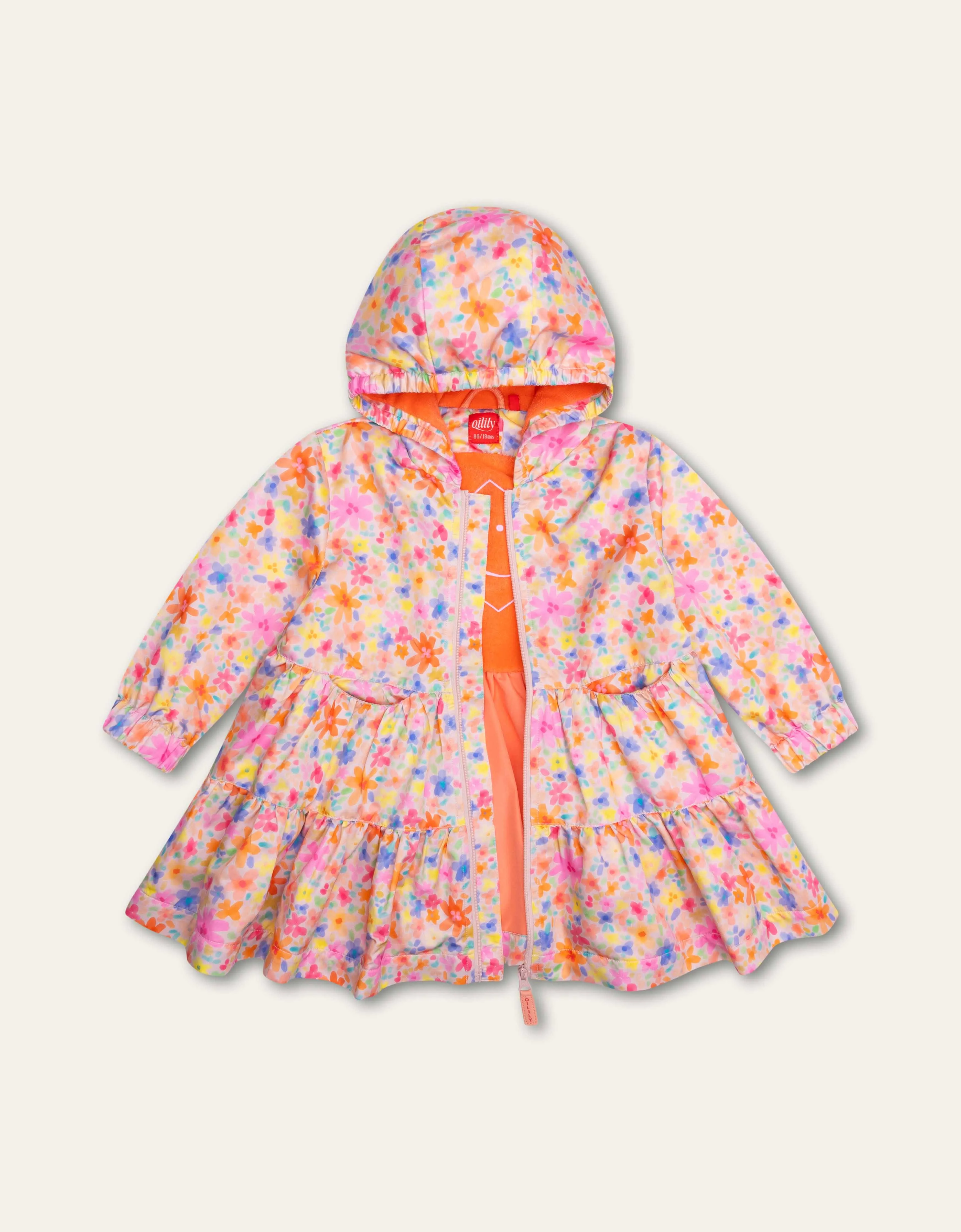 Girls Pink Cotton Coat