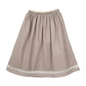 Girls Rosalia Corduroy Hazelnut Skirt