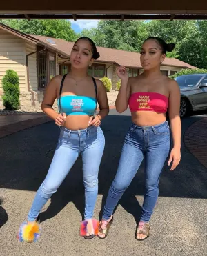 Glitter Make Money Drip Sauce | Bandeau Top