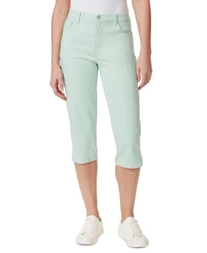 Gloria Vanderbilt Womens Amanda Capri Jeans 30165469 Jade Breeze Green 6