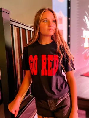 Go Red Tee - Black