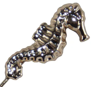Golden Amzing Seahorse Lapel Pin