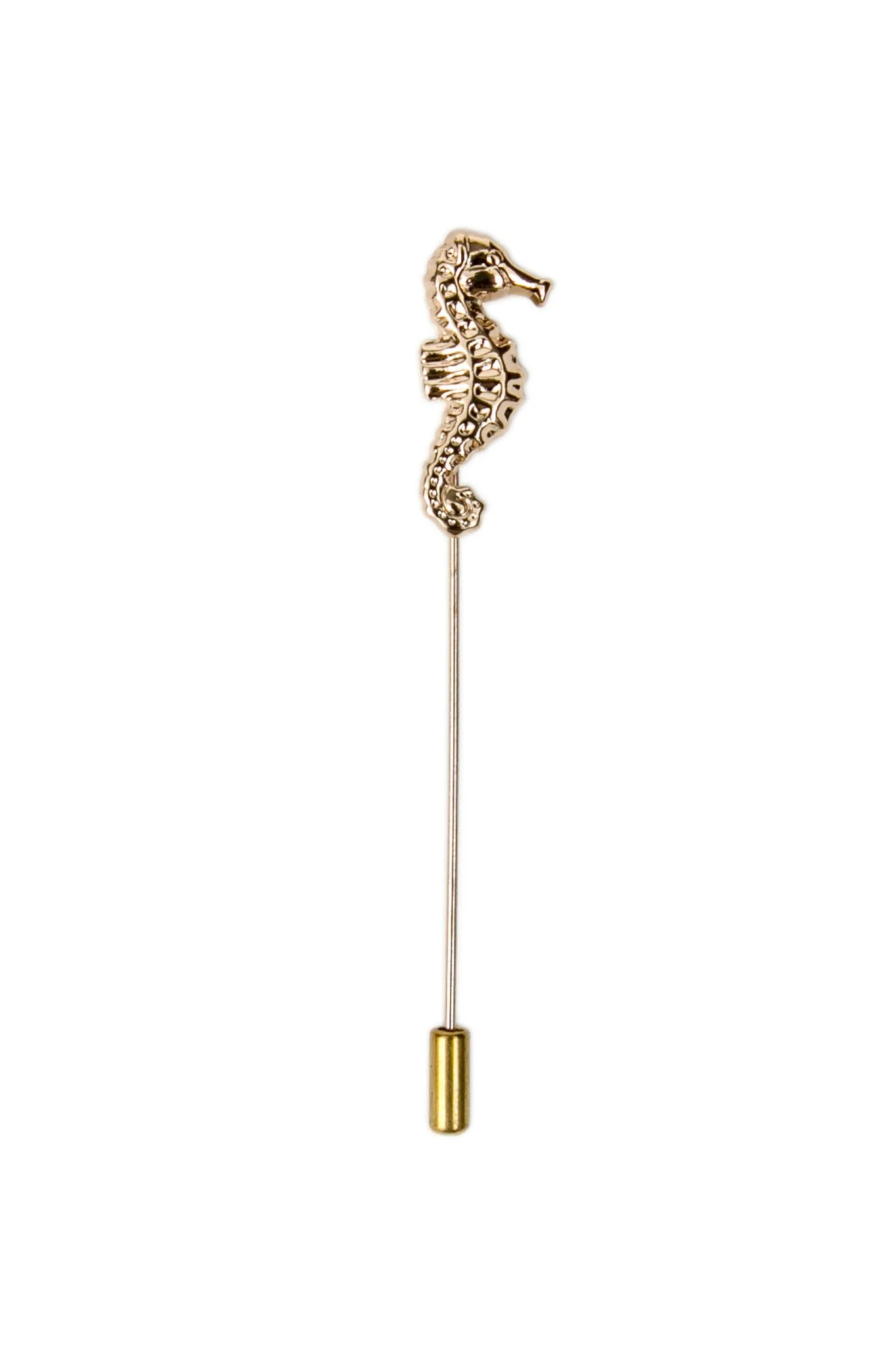 Golden Amzing Seahorse Lapel Pin