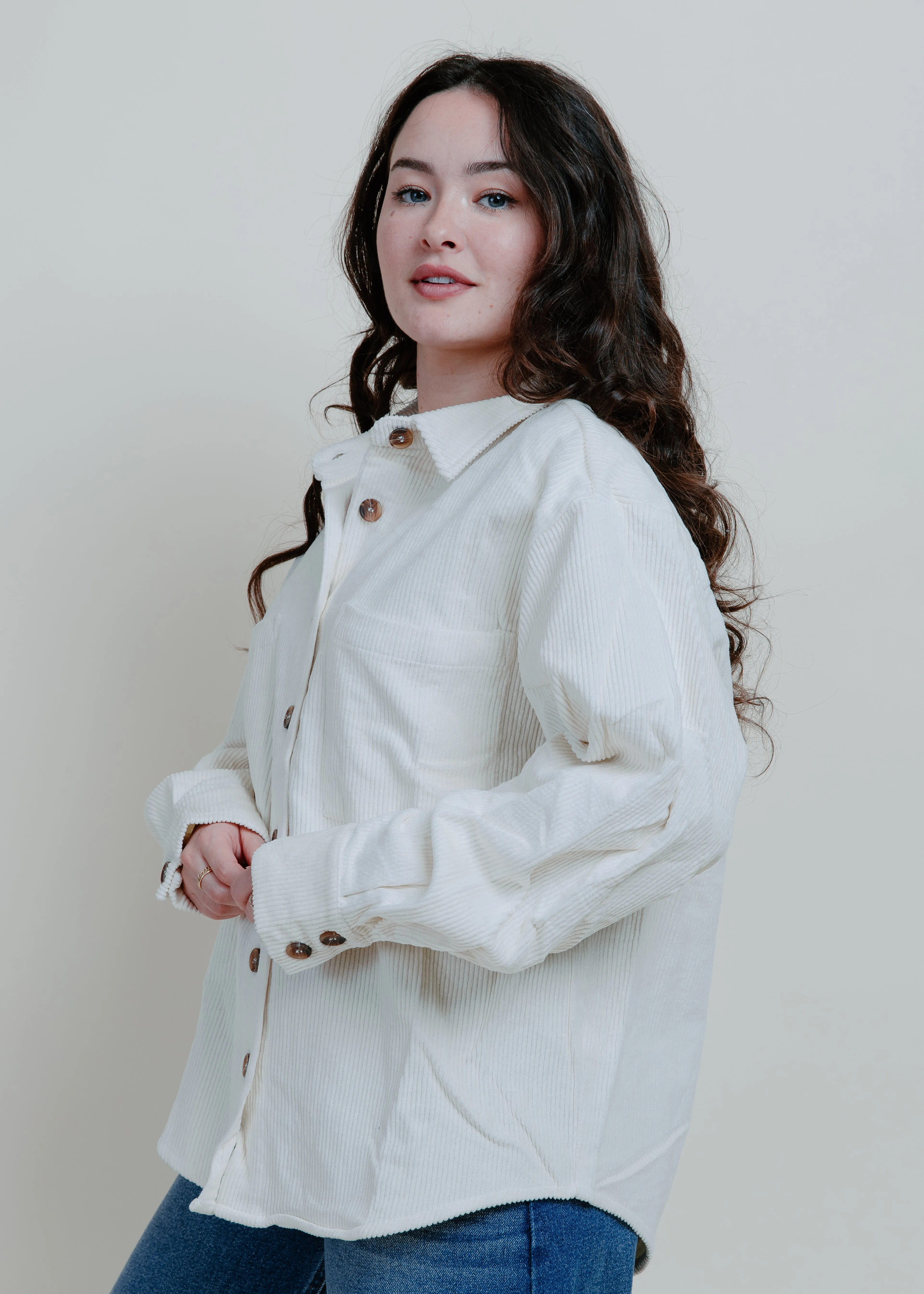 Good Feelings Shacket - Cream