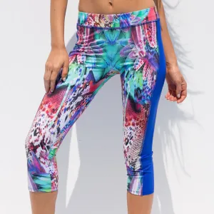 GORGEOUS CHAOS - Mesh Sides Capri Legging