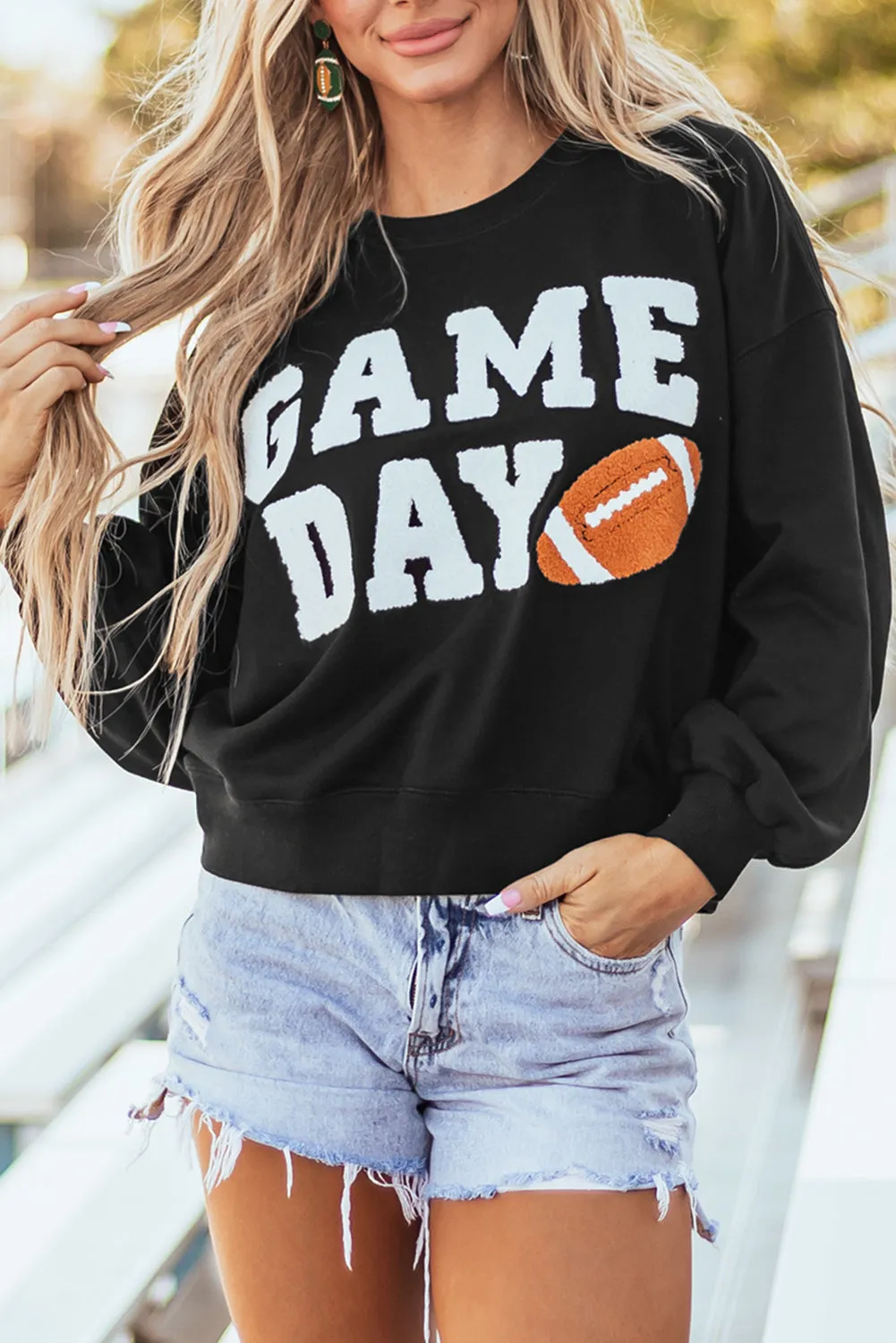 Graphic Varsity Pullover Sweatshirt