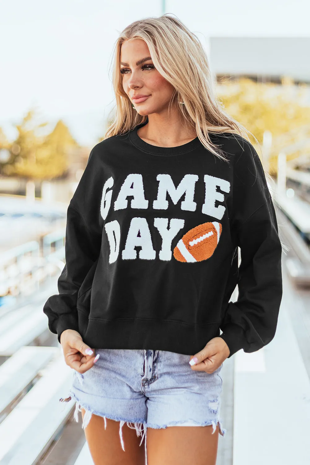 Graphic Varsity Pullover Sweatshirt