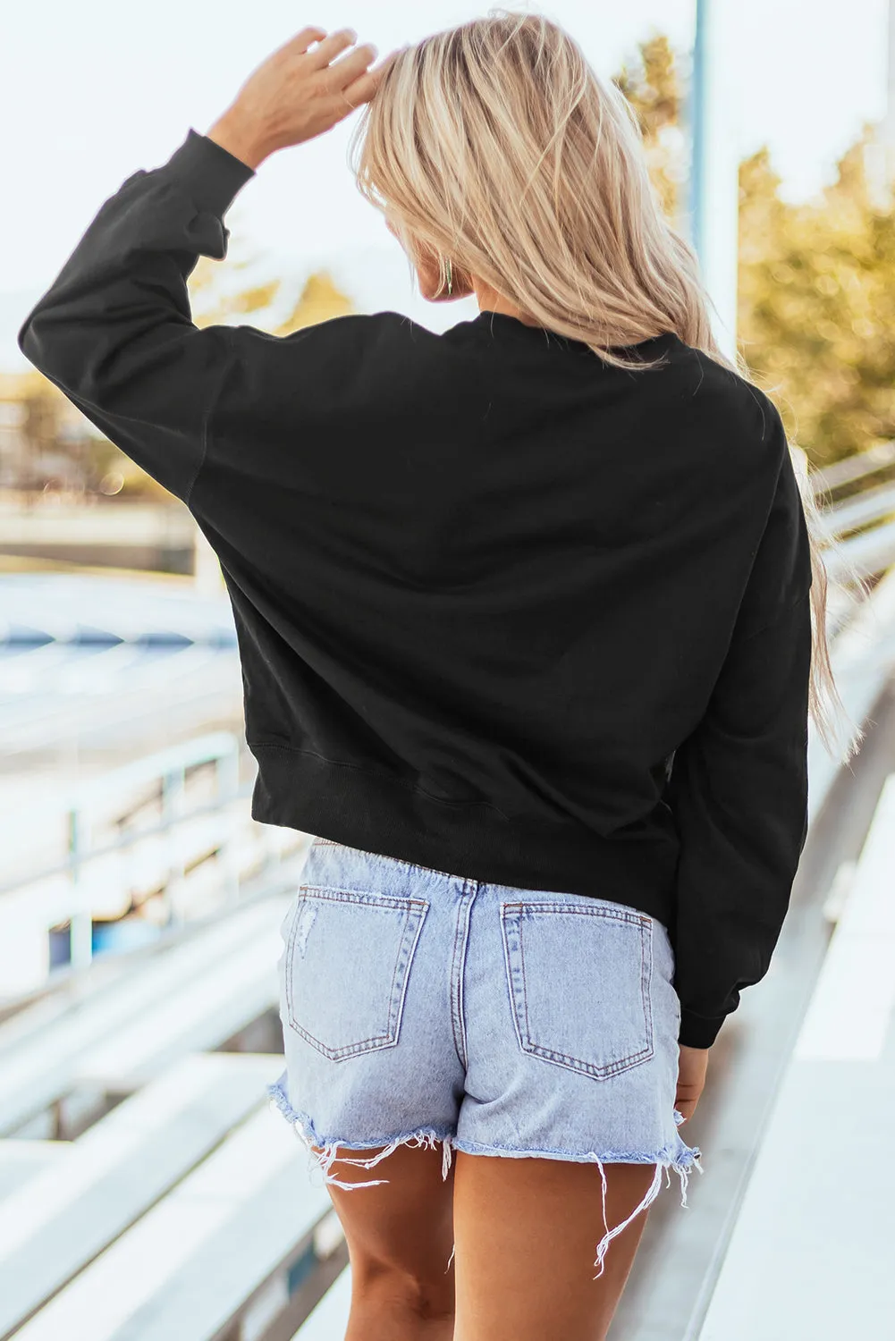 Graphic Varsity Pullover Sweatshirt