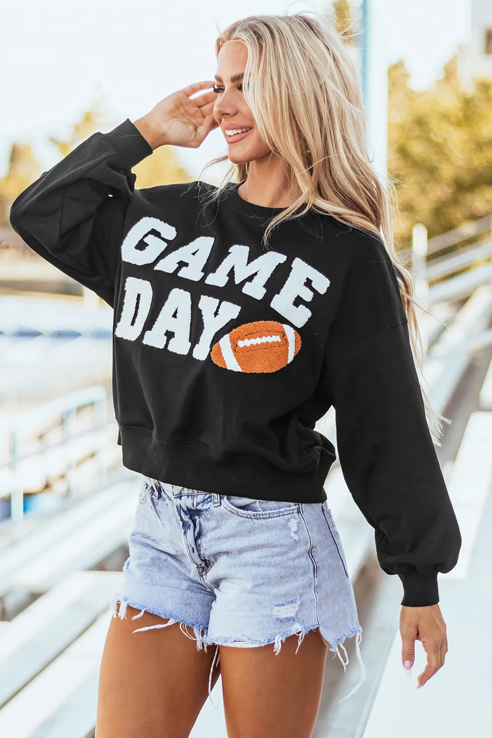 Graphic Varsity Pullover Sweatshirt