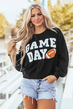 Graphic Varsity Pullover Sweatshirt