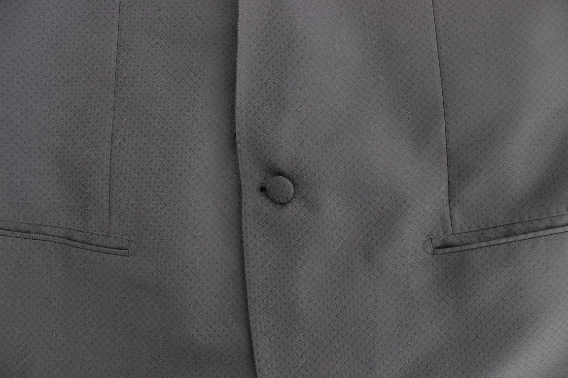Gray shiny GOLD slim fit blazer