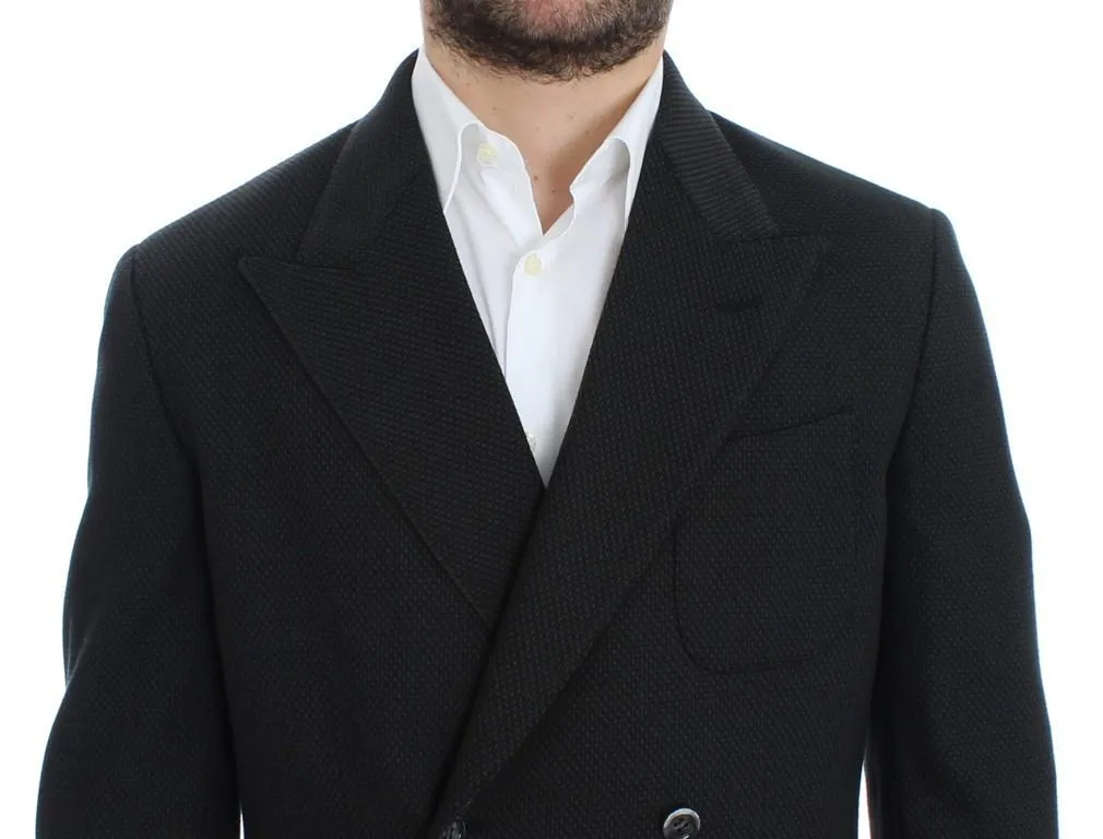 Green brown double breasted blazer
