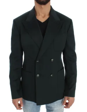 Green Cashmere Blazer Jacket
