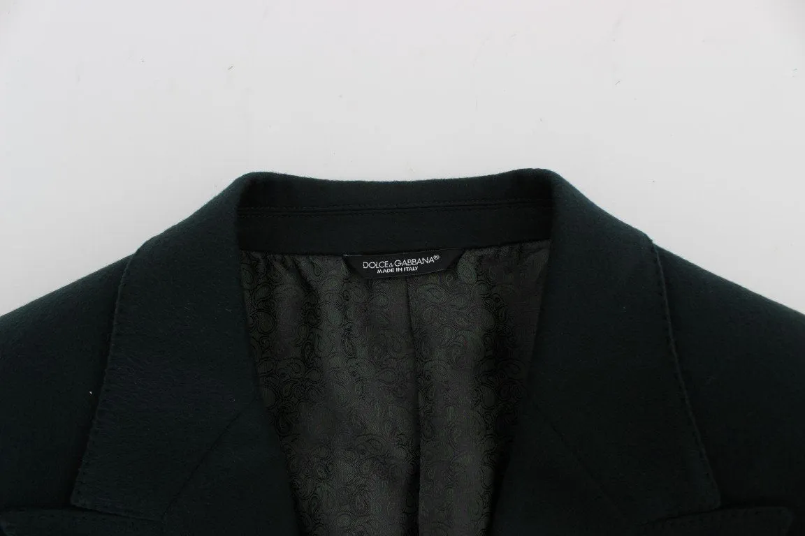 Green Cashmere Blazer Jacket