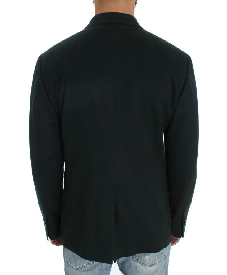 Green Cashmere Blazer Jacket