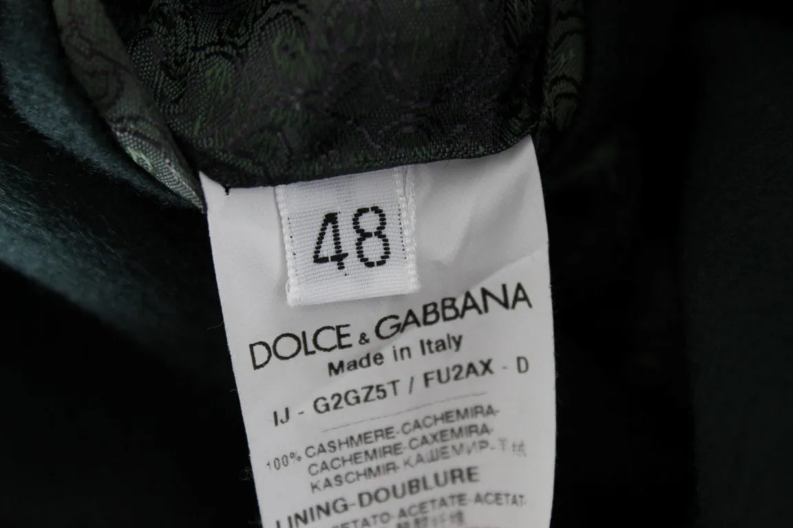 Green Cashmere Blazer Jacket