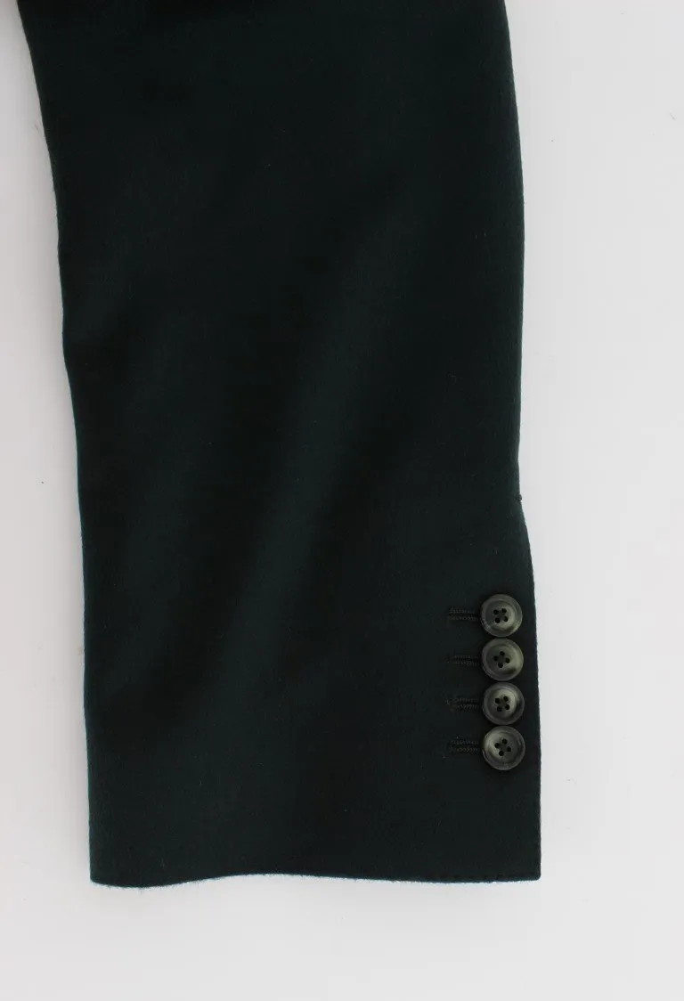Green Cashmere Blazer Jacket