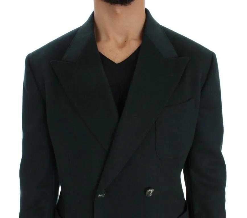 Green Cashmere Blazer Jacket