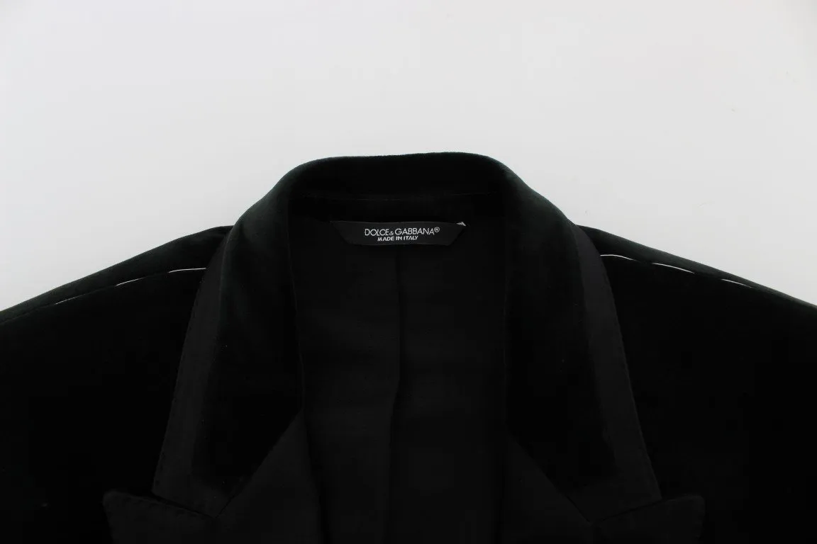 Green Velvet Slim Fit Blazer Jacket
