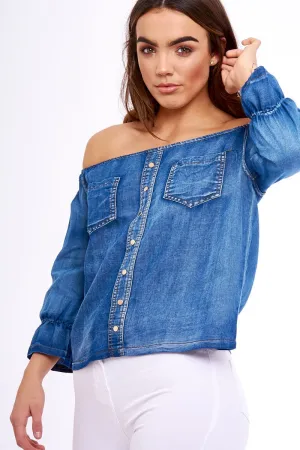 Gypsy Denim Bardot Top - Nyla
