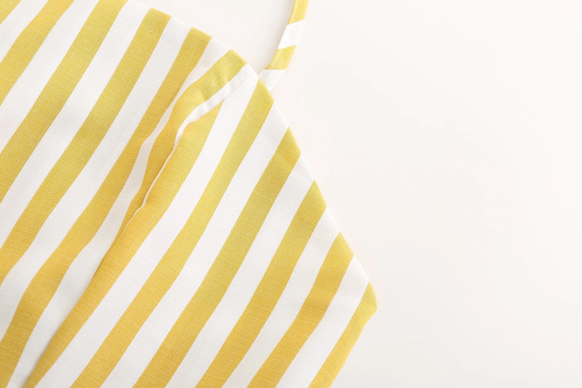 Halter Striped Skirt Sexy Open Back Irregular Dress