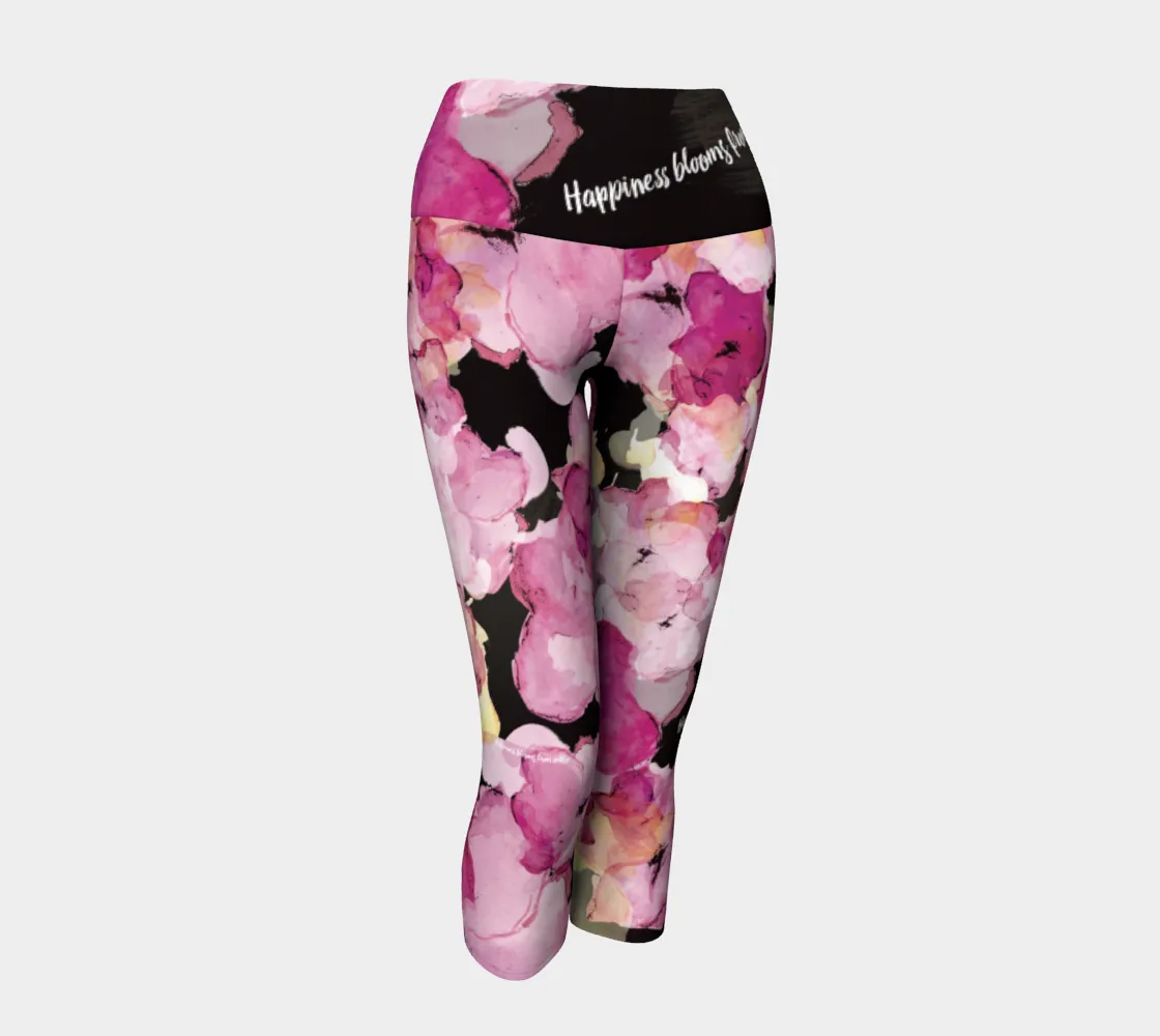 Happiness Blooms - Yoga Capris