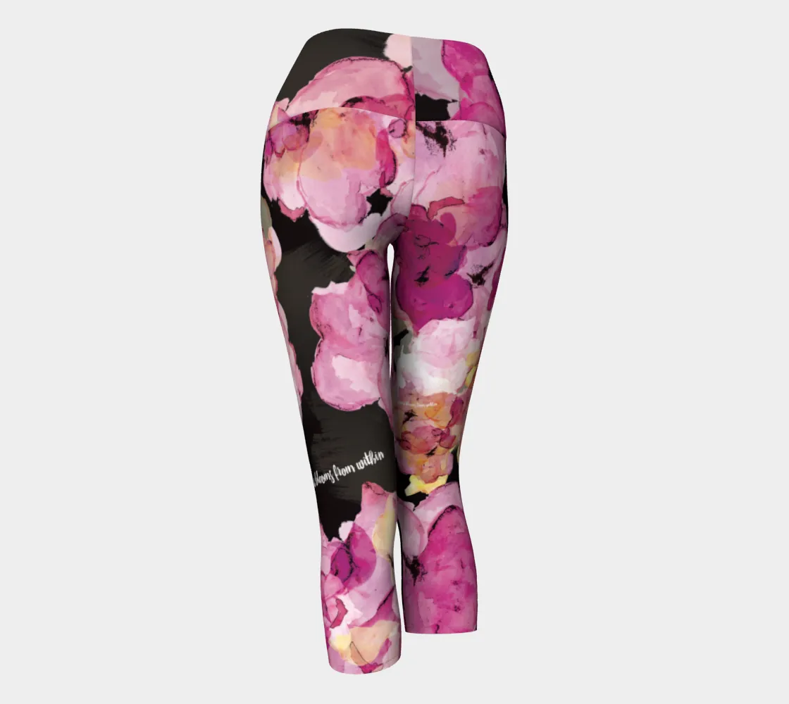 Happiness Blooms - Yoga Capris
