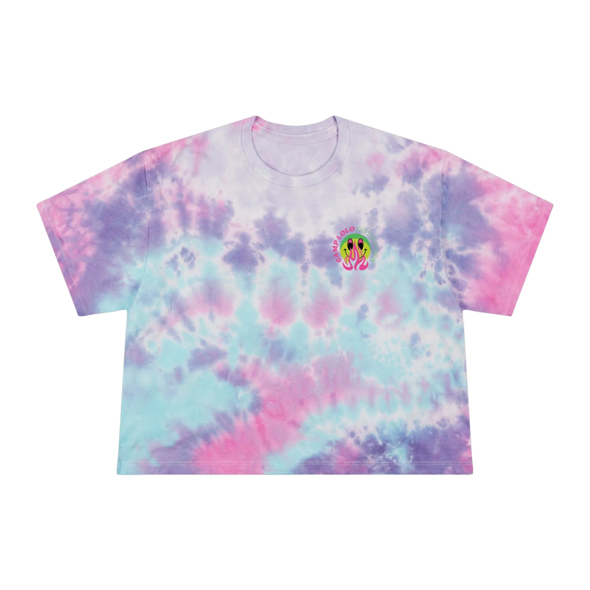 Happy Camper Tie-Dye Crop Tee