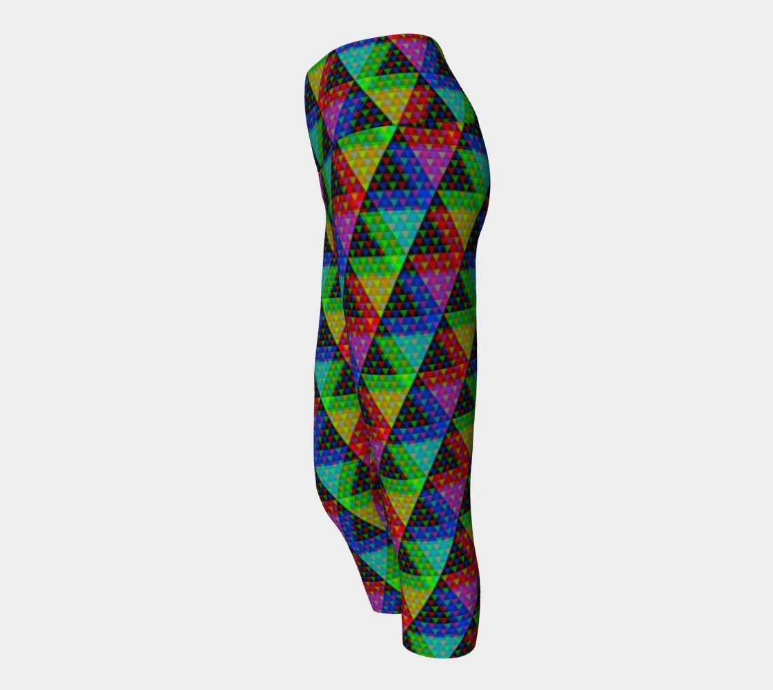 Harlequin Triangles Yoga Capris