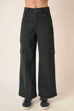 Hazel Blues® |  Mittoshop Wide Leg High Waist Pants with Cargo Pockets