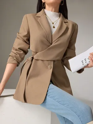 Heiryn Chaqueta de traje larga para mujer  CR