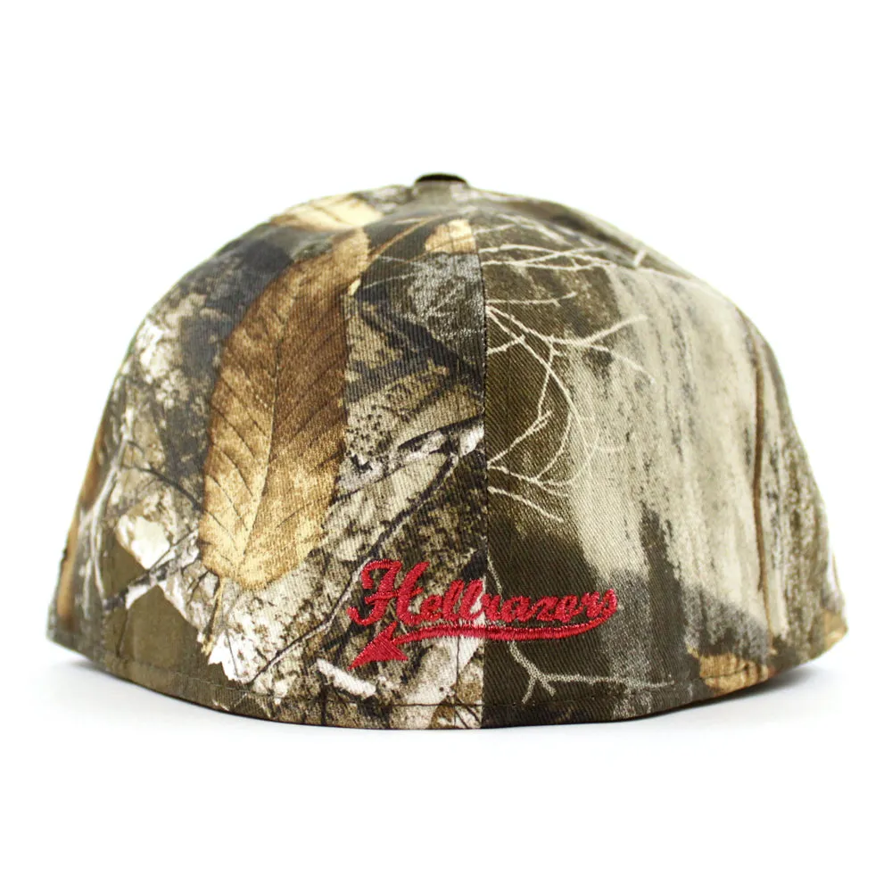Hellrazors New Era 59Fifty Fitted Hat (Real Tree Camo Corduroy Gray Under Brim)