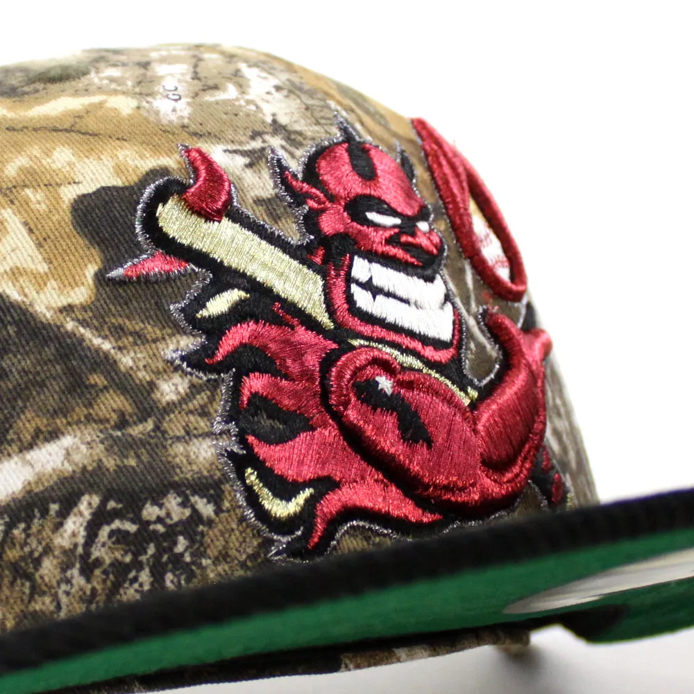 Hellrazors New Era 59Fifty Fitted Hat (Real Tree Camo Corduroy Gray Under Brim)