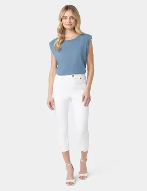 Hi-Rise Ultra Soft Denim Capri Legging