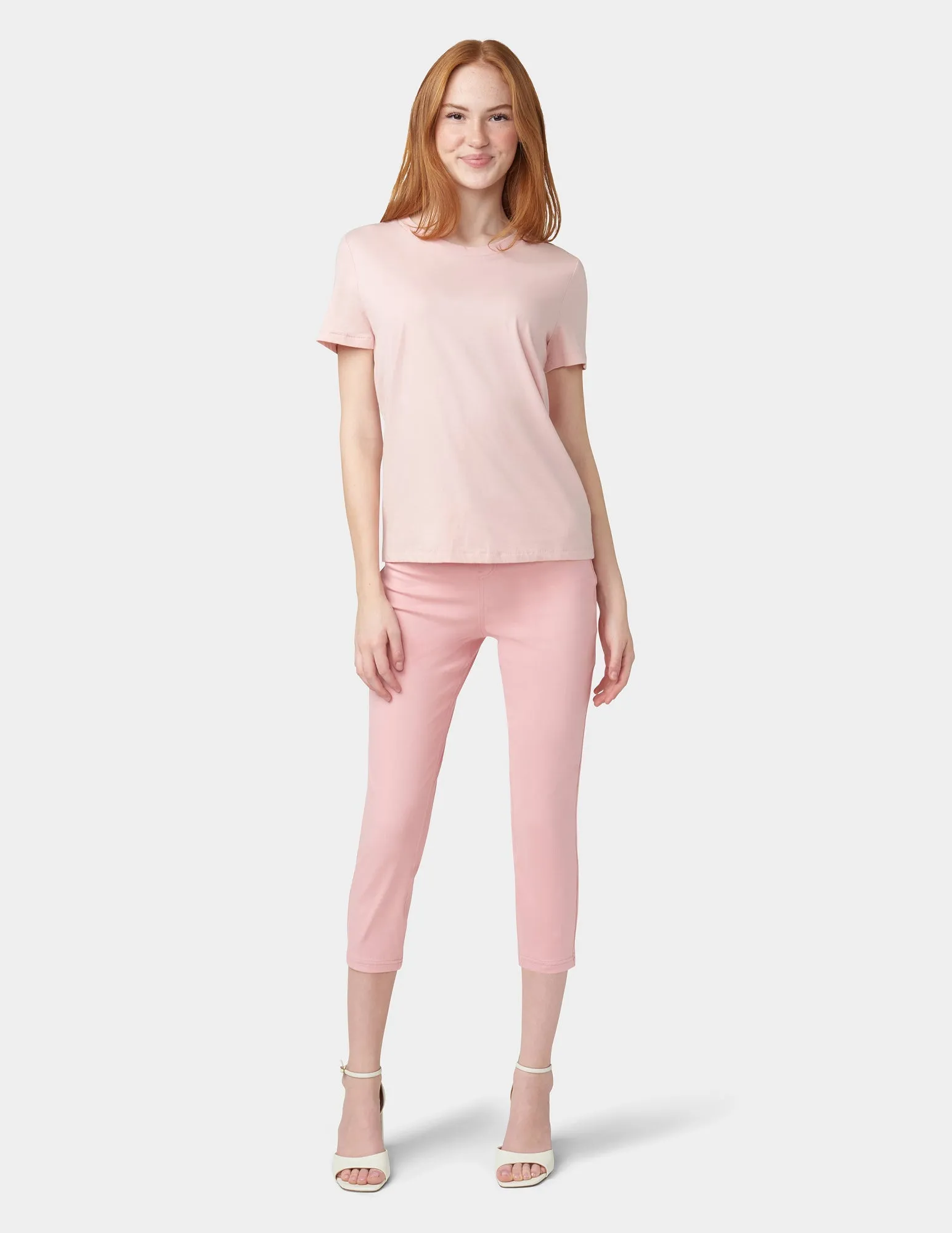 Hi-Rise Ultra Soft Denim Capri Legging