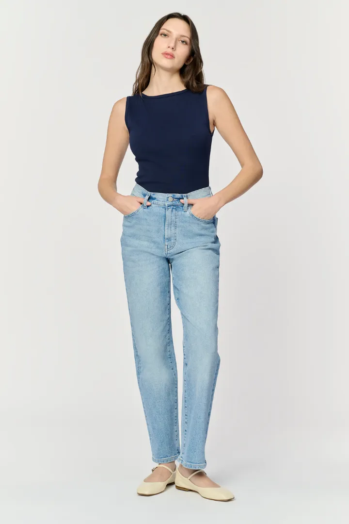 High Rise Straight Denim -ASE