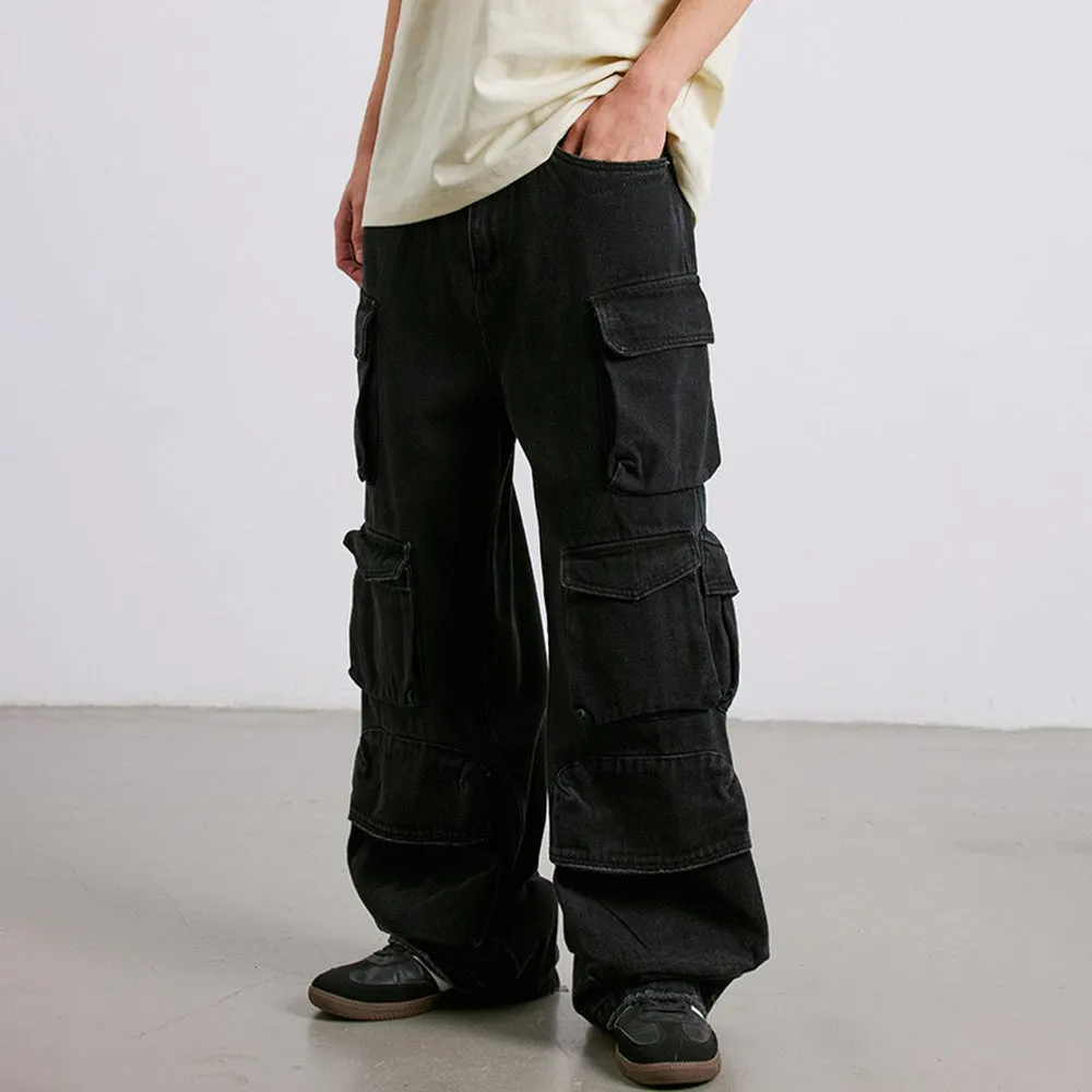 High Street Fashionable Multi-Pocket Cargo Pants