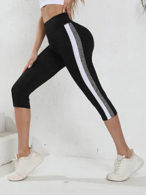 High Waist Tummy Control Yoga Capris for Women