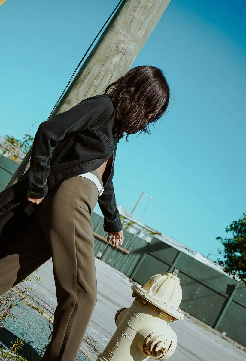 High Waisted Bootleg Trousers