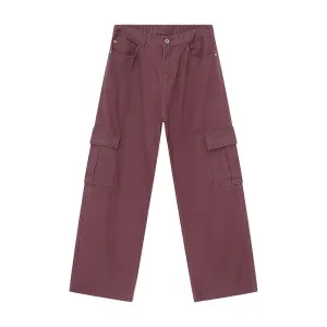 Hight Rise Wide Leg Cargo Pants