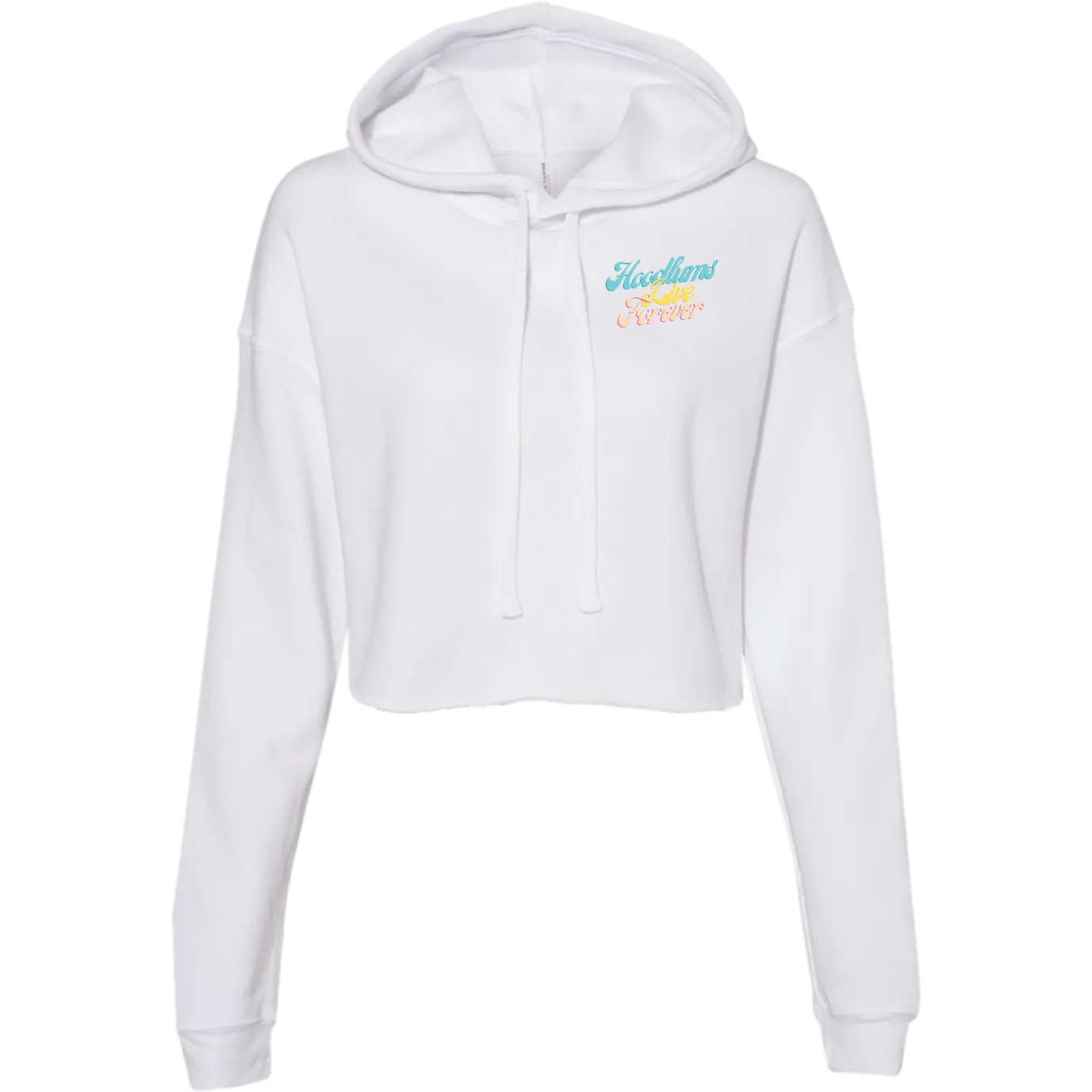 Hoodlums Live Forever Cropped Fleece Hoodie