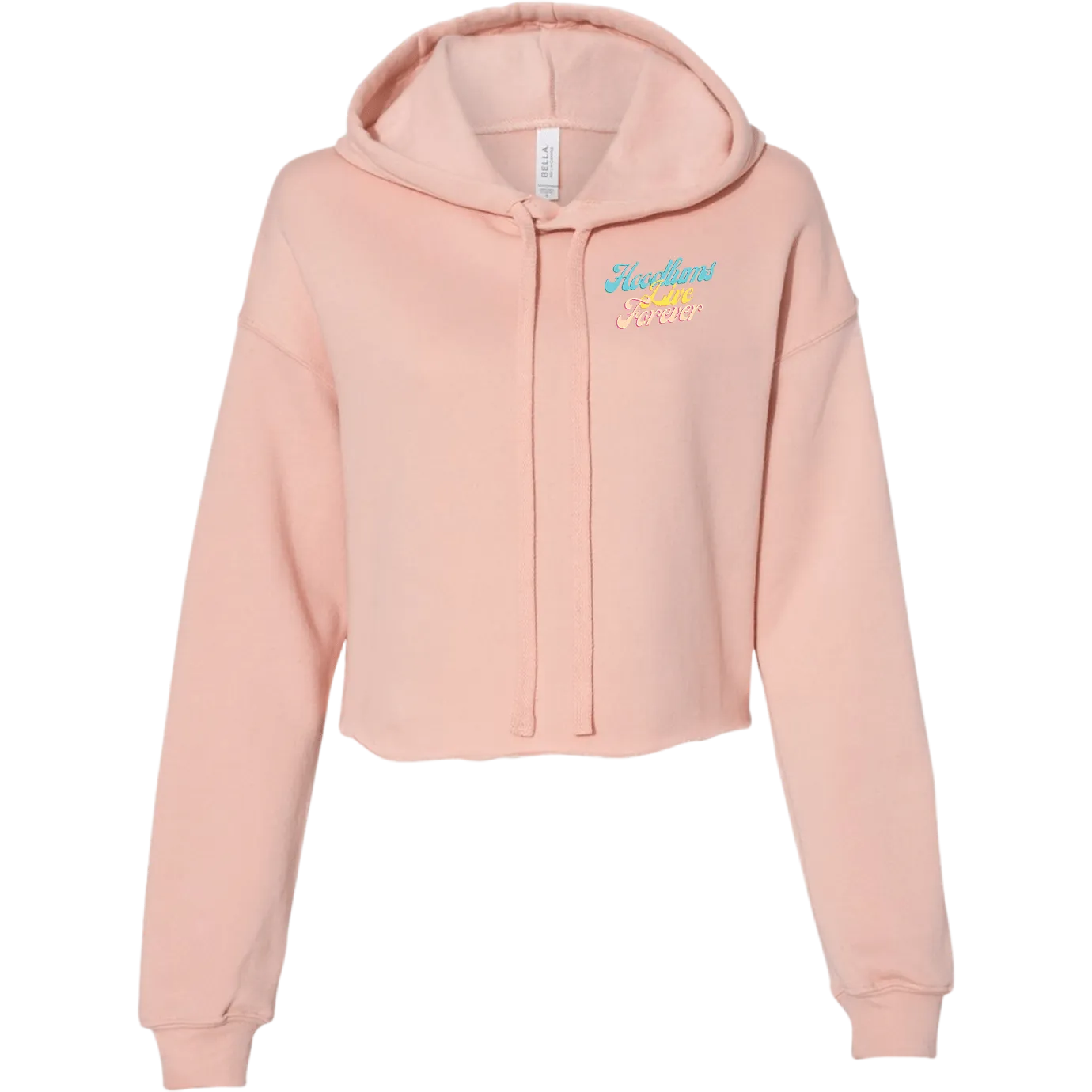 Hoodlums Live Forever Cropped Fleece Hoodie