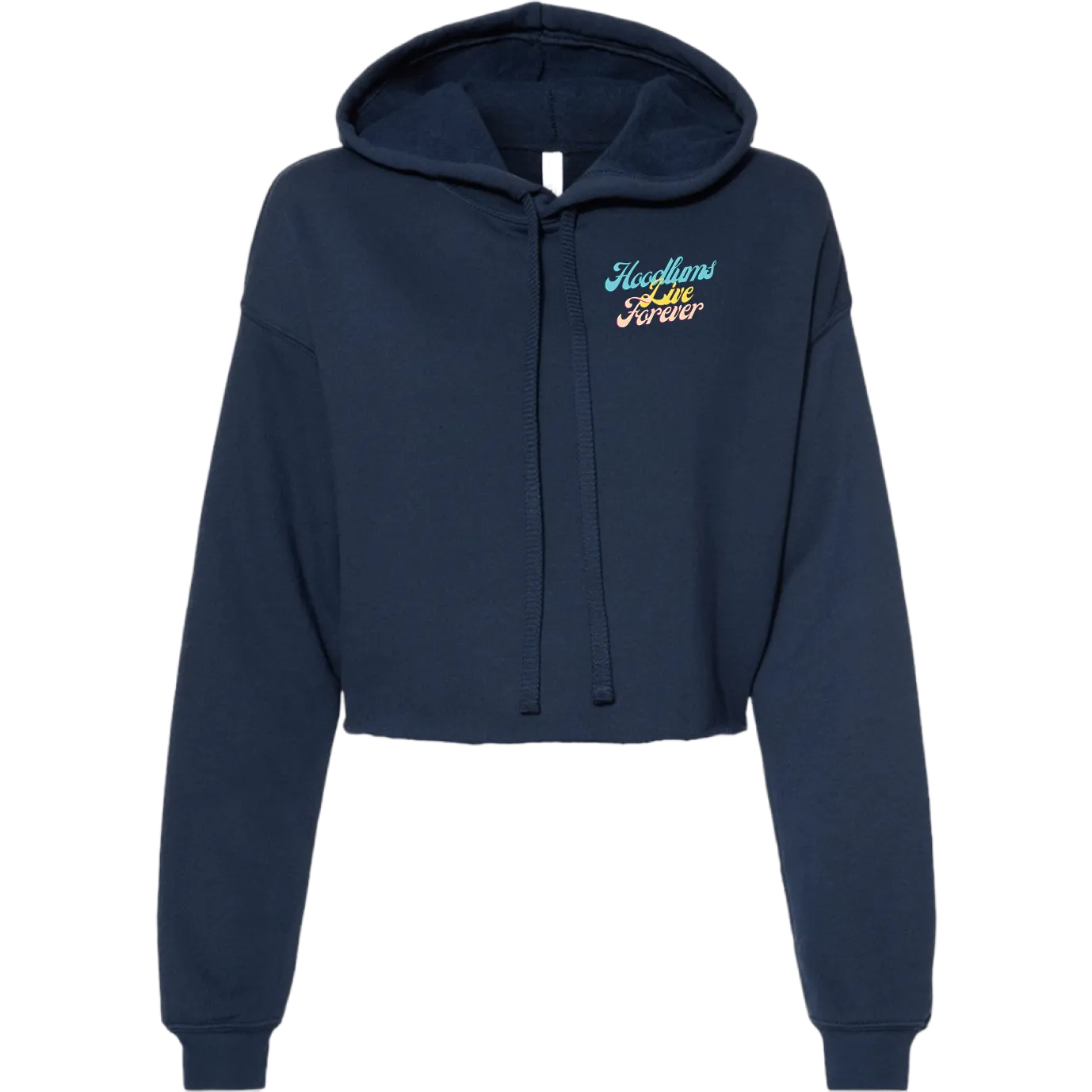 Hoodlums Live Forever Cropped Fleece Hoodie