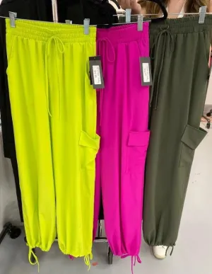 Hot Pink Cargo Pants