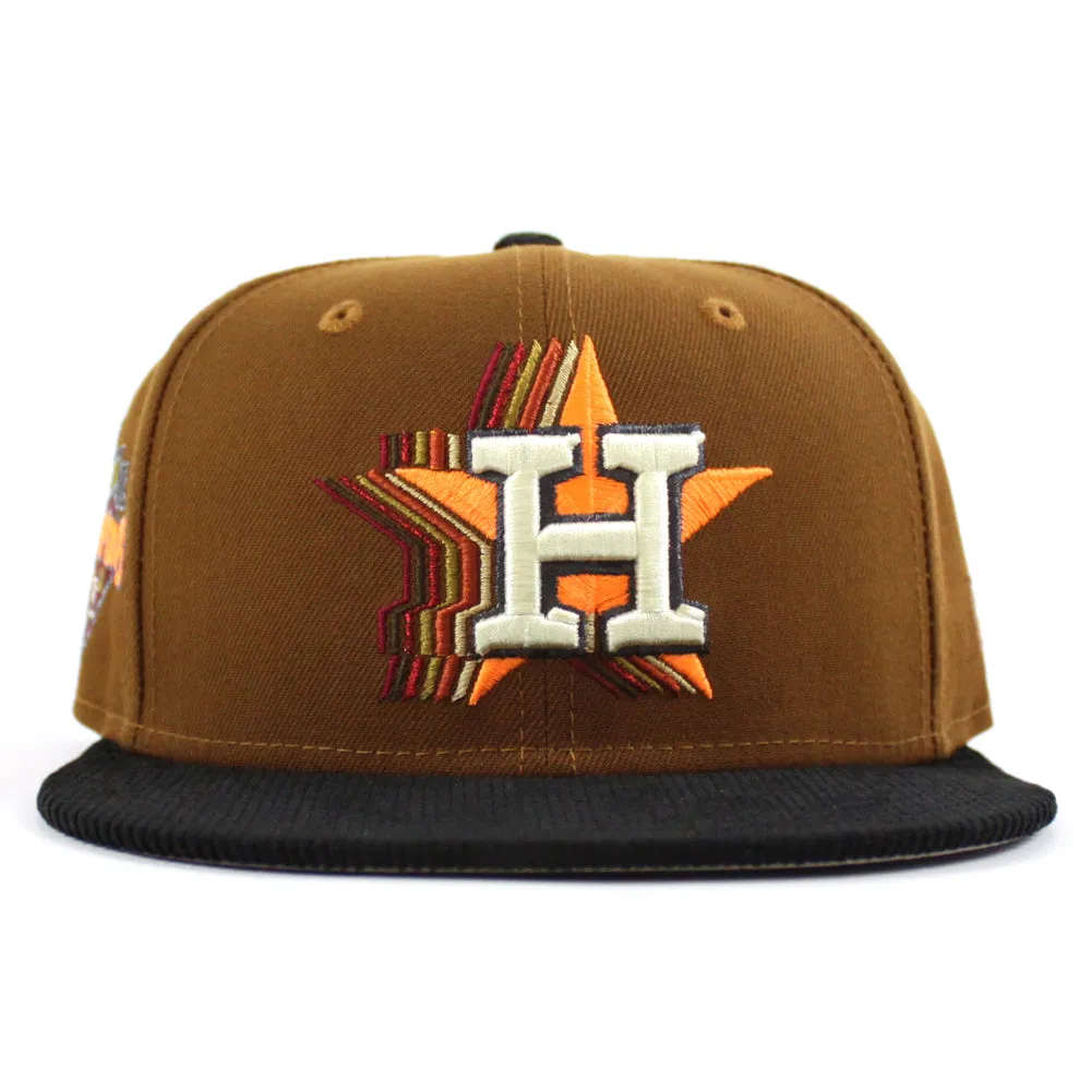 Houston Astros World Series Champions 2022 New Era 59Fifty Fitted Hat (Toasted Peanuts Corduroy Gray Under Brim)