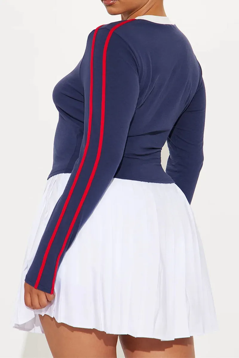 HTT1158 Soho Varsity Crop Top