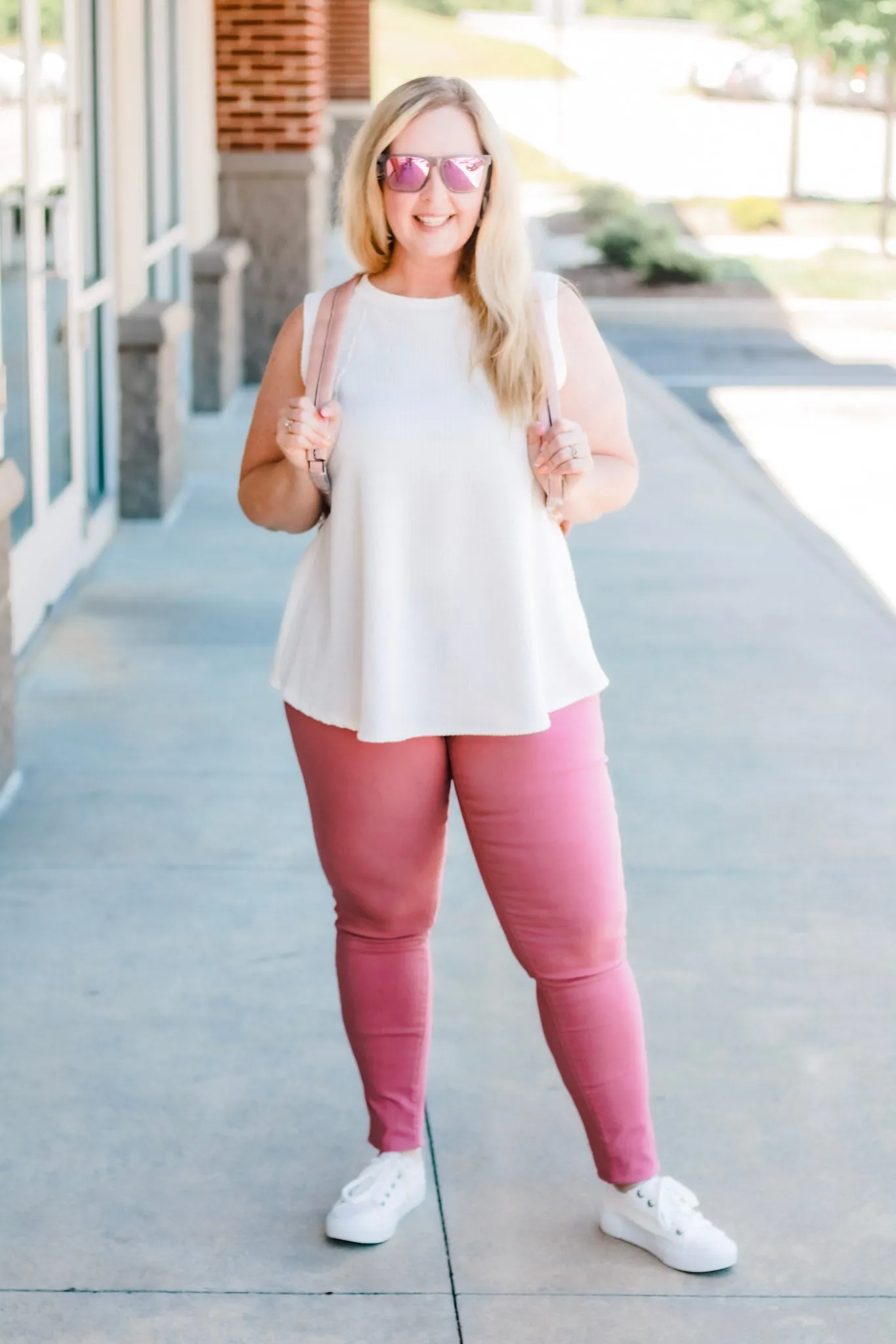 I Mean Business Superstretch Jeggings in Rose Bloom