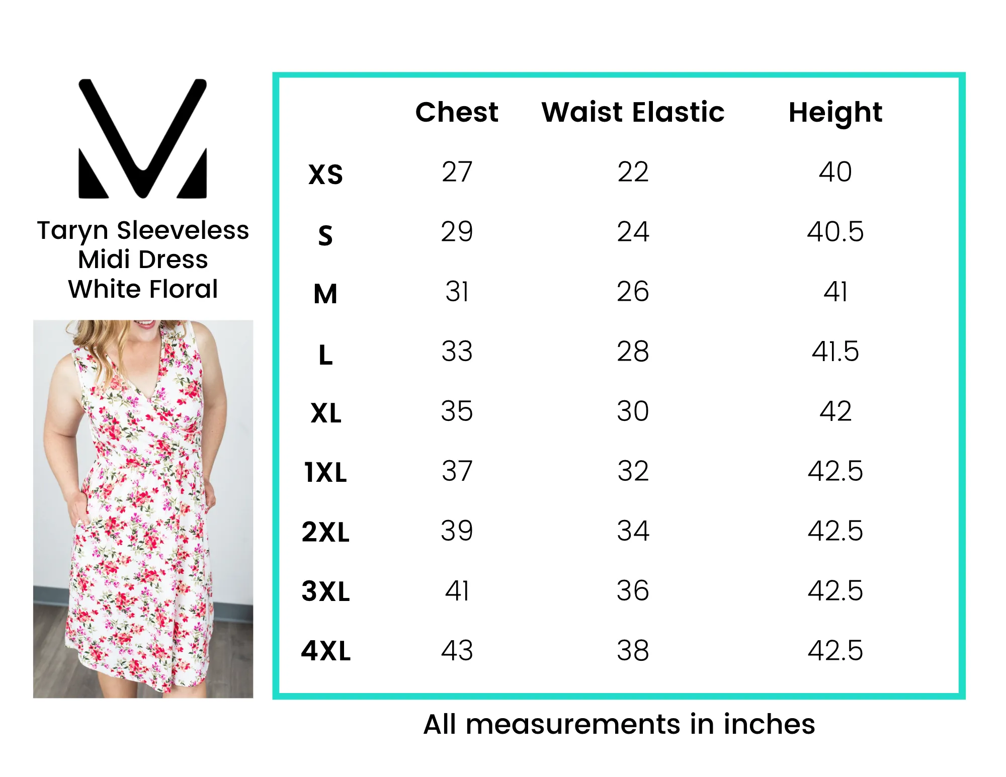 IN STOCK Taryn Sleeveless Midi Dress - White Floral FINAL SALE